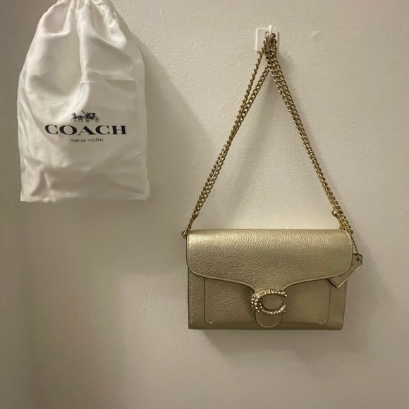 Coach | Metallic Soft Gold Tabby Chain Clutch ***NWOT*** - Picture 3 of 6
